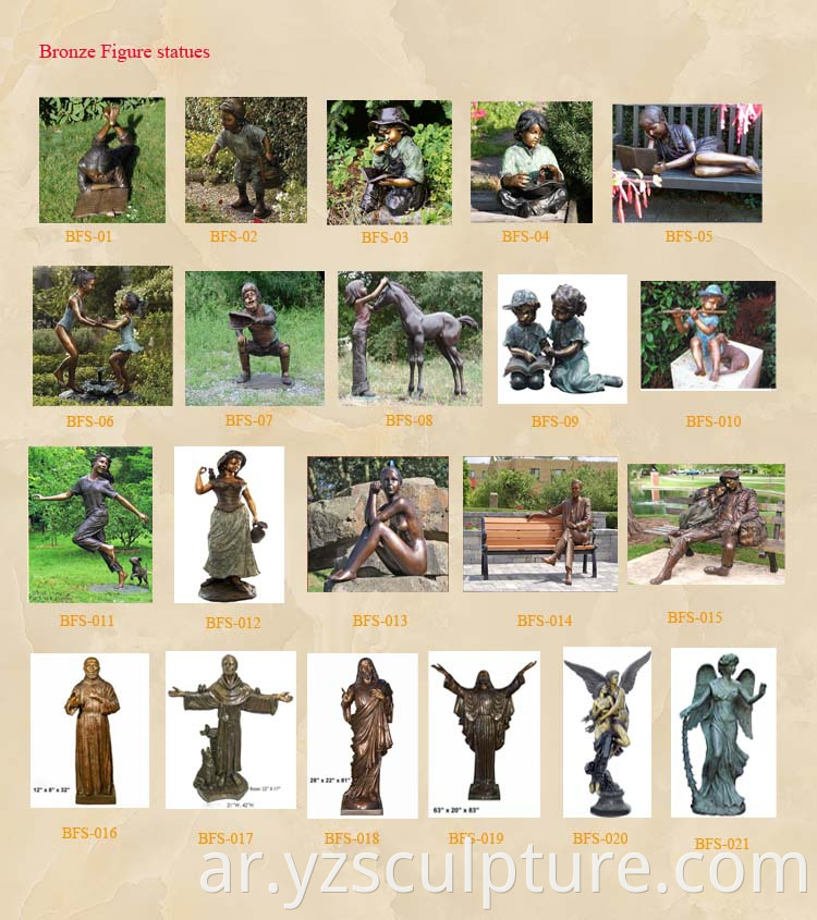 Bronze Garden Statues 